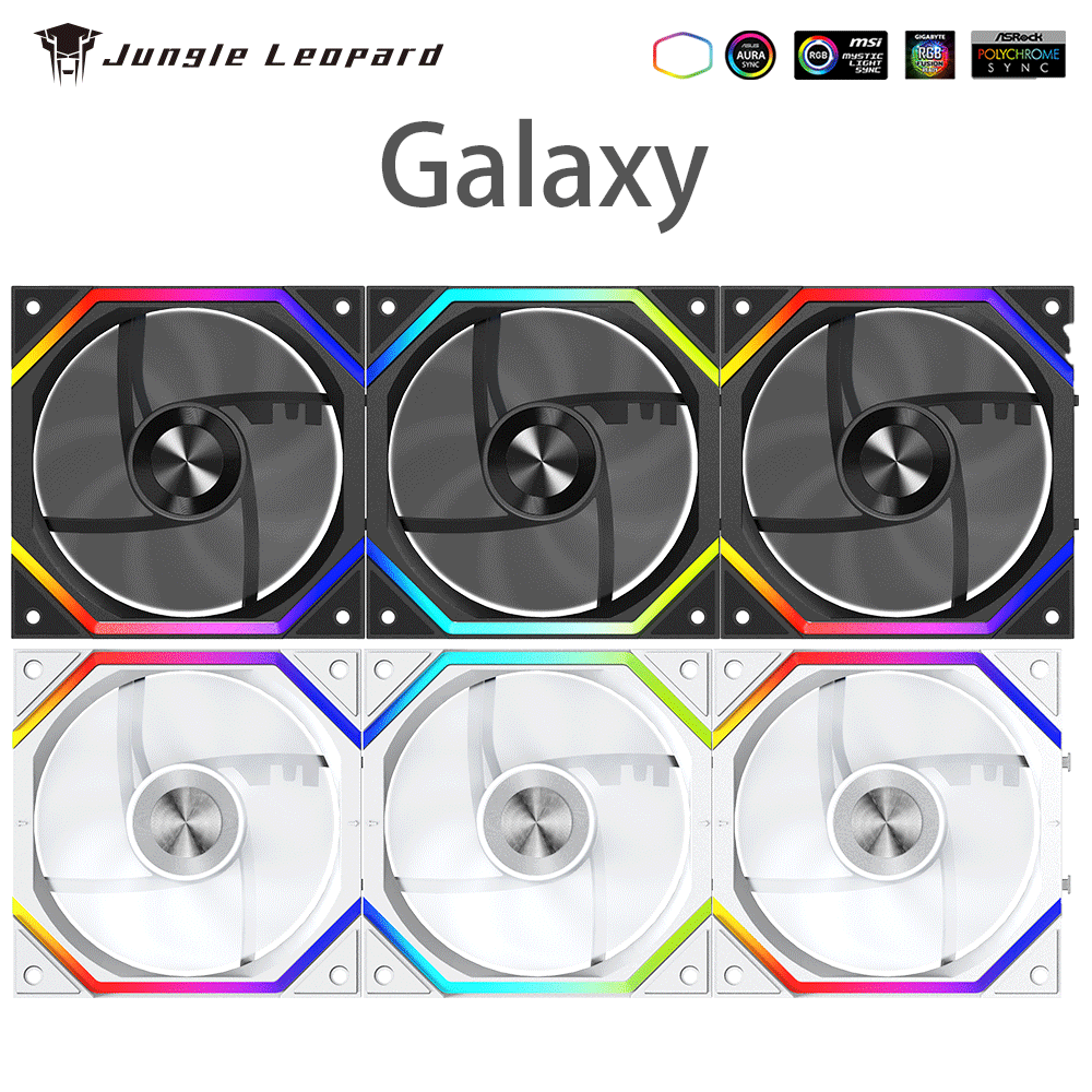 Pc Chassis - Jungle Leopard Galaxy Prism XH Fließende