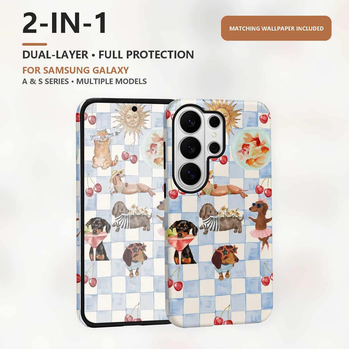 Lustige Hunde Sommer 2-in-1 Du – Computer Case Bewertung und Preis